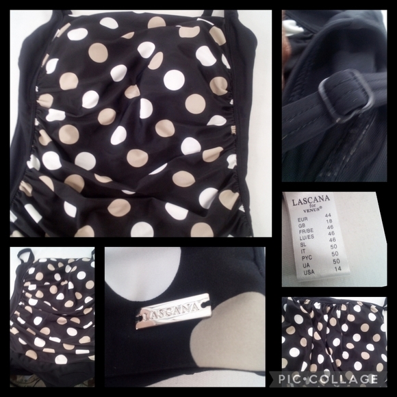 Polka Dots one piece swimsuit - Picture 3 of 6